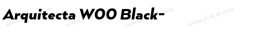 Arquitecta W00 Black字体转换